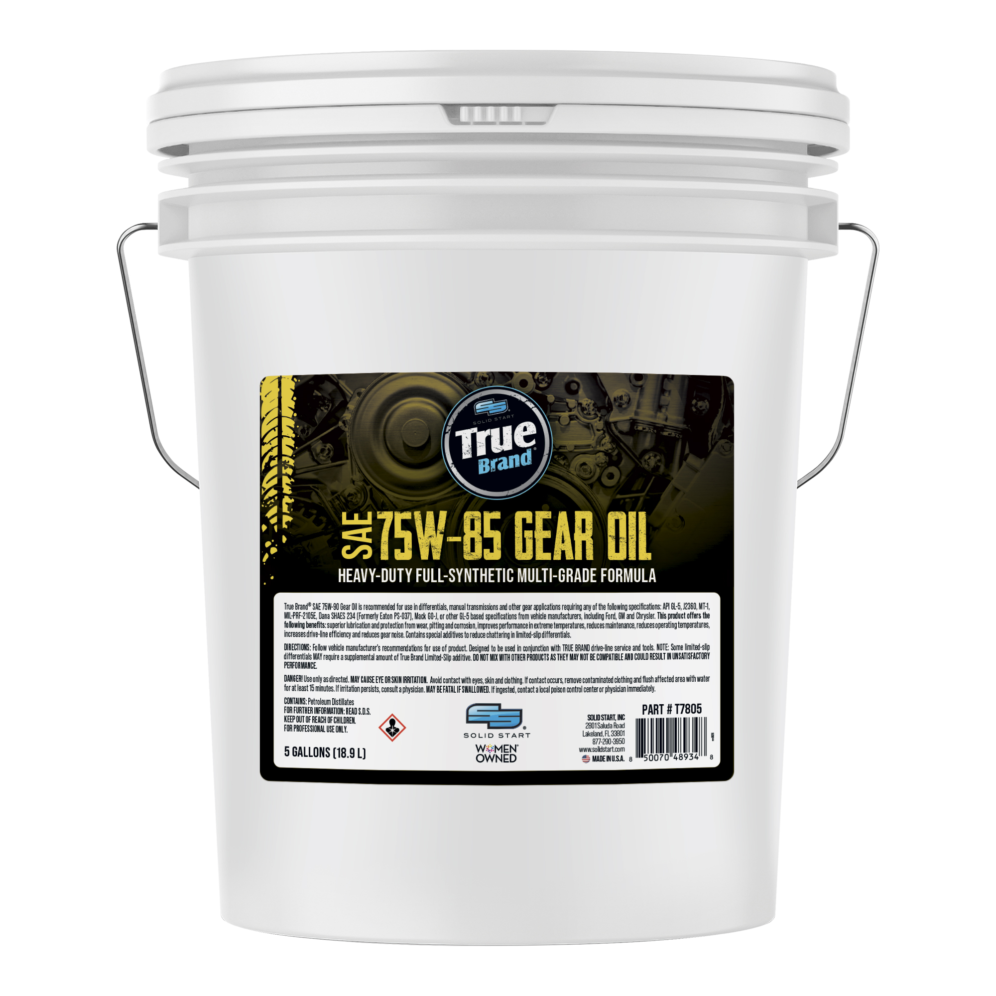 T7805 SAE 75W-85 HEAVY-DUTY FULL-SYNTHETIC GEAR OIL 5GAL